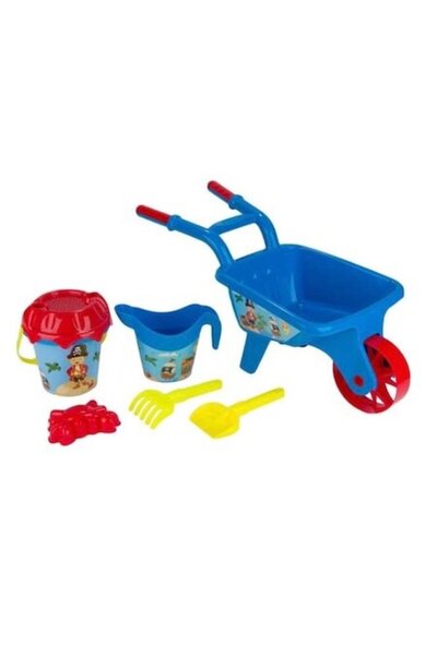 Wonderland Σετ παιχνιδιών παραλίας ή άμμου με καρότσι και 5 αξεσουάρ