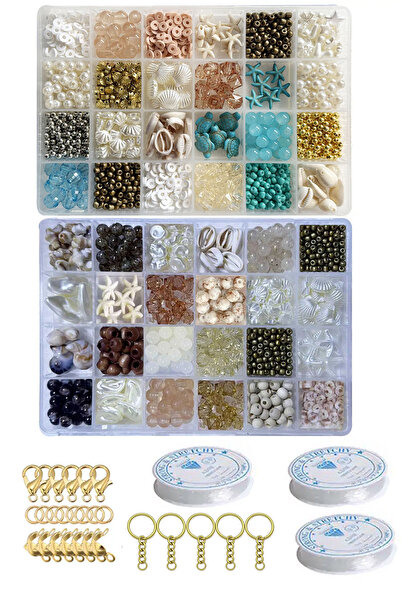 By MO Accessories Σετ χόμπι για την κατασκευή κοσμημάτων με διπλό καλοκαιρινό...