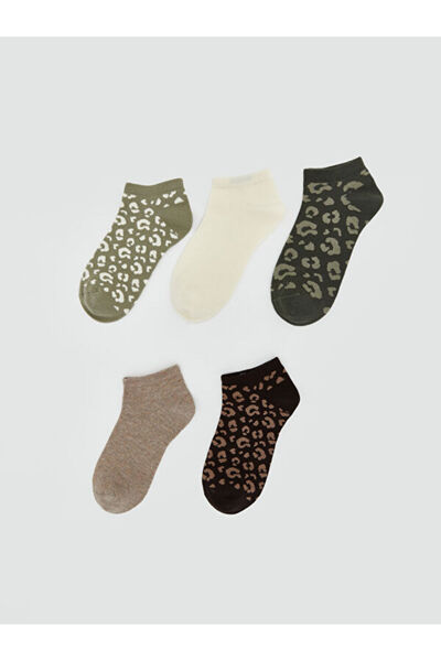 LC Waikiki I Leopard Embroidered Women's Booties Socks 5-Pack from Freezen Store