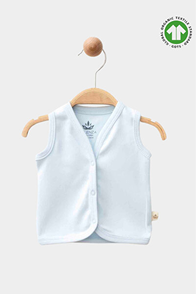 Solemini Sky Blue Organic Cotton Baby Vest