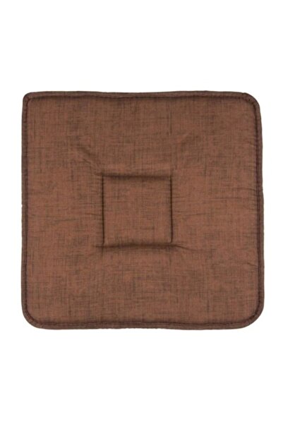 OEM Αναστρέψιμο Μαξιλάρι Καρέκλας, Καφέ, 39x39x3 εκ.