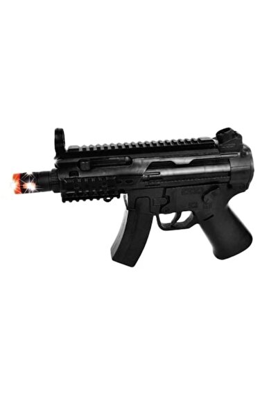 OEM Παιδικό όπλο, Πολυβόλο, με φως και ήχο, Πλαστικό, Μαύρο