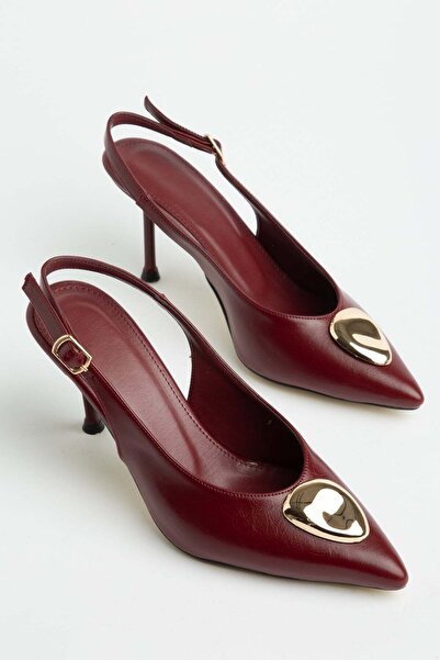 Dilimler Ayakkabı Γυναικεία παπούτσια με λεπτό τακούνι, στιλέτο, μπορντό, με ...