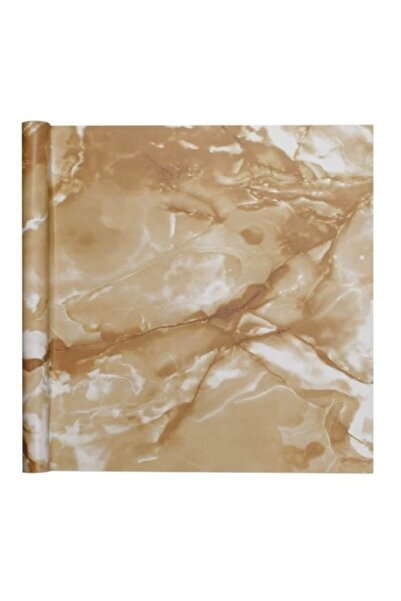 OEM Διακοσμητικό Αυτοκόλλητο Επίπλων, Ρολό, PVC, Μοτίβο Μαρμάρου, Εκρού, 150x...