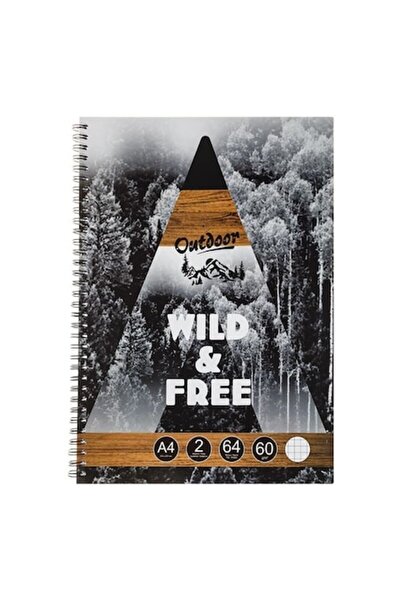 ANTBRO Τετράδιο Μαθηματικών Α4 με Σπιράλ, 2 Θέματα, 64 Σελίδες