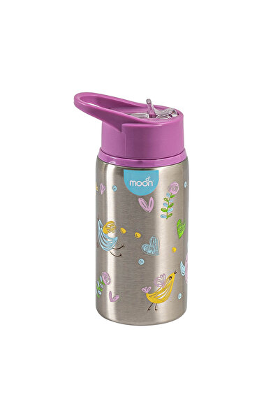 Moon زجاجة شرب من الفولاذ المقاوم للصدأ بجدار واحد 90x75x182 مم 530 مل / 18 أ...