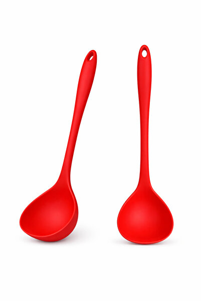 evolis kitchen 1 Adet Isıya Dayanıklı Yanmaz Yapışmaz Silikon Kepçe