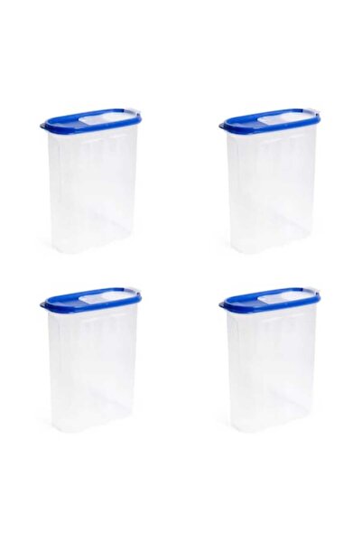 OEM Σετ 4 δοχείων αποθήκευσης δημητριακών με διανομέα και καπάκι