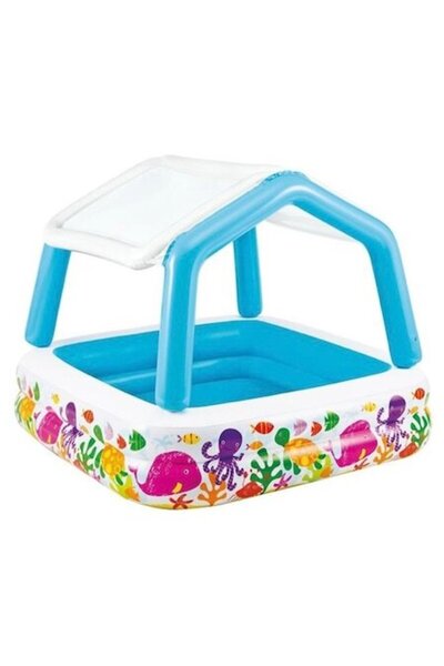Intex Φουσκωτή Πισίνα για Παιδιά - 157 x 122 εκ. - Σκίαστρο