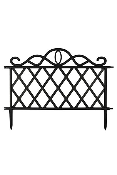 ANTBRO Διακοσμητικό Πλαστικό Φράχτη Μαύρο 47.5x36 εκ. 3 Τεμάχια