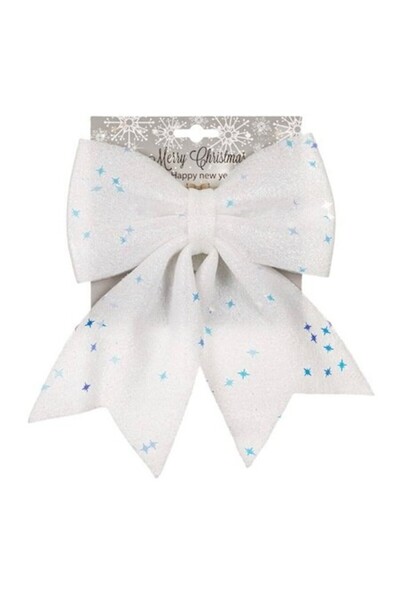 Merry Christmas Διακοσμητικός Φιόγκος για Χριστουγεννιάτικο Δέντρο ή Δώρα, Λε...