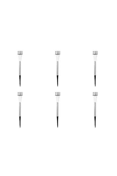 Wonderland Σετ 6 Ηλιακών Λαμπών LED για τον Κήπο, Διαφανές/Ασημί, 21 εκ.