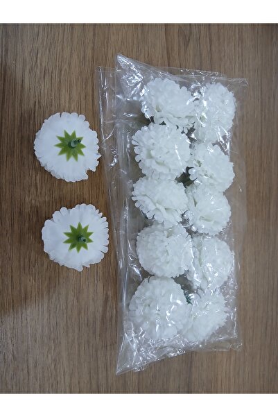 Kateleya Yapay Çiçek 10'lu Mini Tek Baş Yapak Kasımpatı (Çap: 6cm)