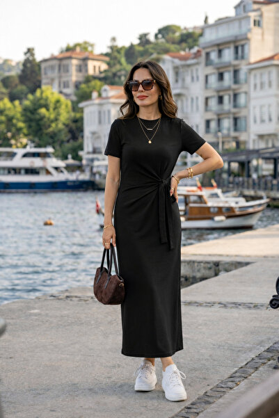 legends butik Γυναικείο φόρεμα μίντι – με δέσιμο στο πλάι, από αντιιδρωτικό μ...