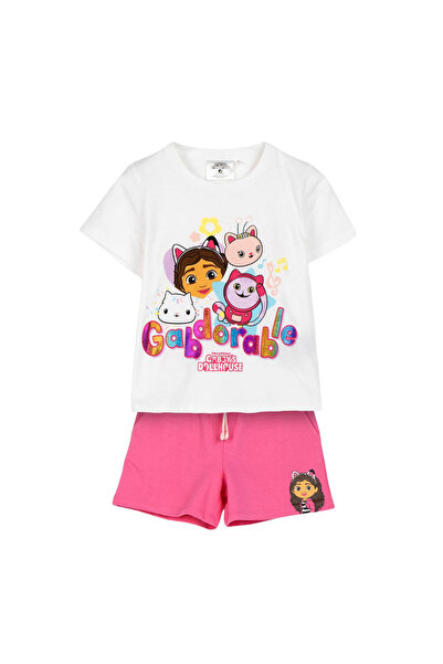 Gabby's Dollhouse Set din bumbac cu mânecă scurtă, din două piese, adorabil