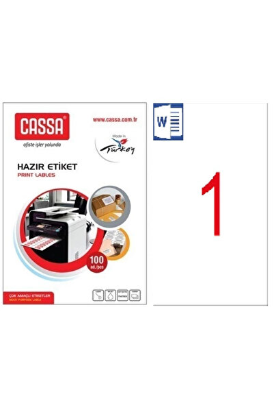Cassa ملصق ليزر 210x297 مم 1x100 100 قطعة