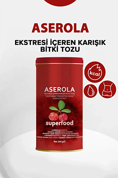 markentegra Aserola Ekstresi İçeren Karışık Bitki Tozu 200 GR Metal Kutu