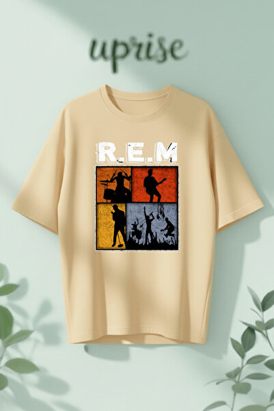Vordevia R.E.M Βαμβακερό μπλουζάκι με στάμπα, oversized