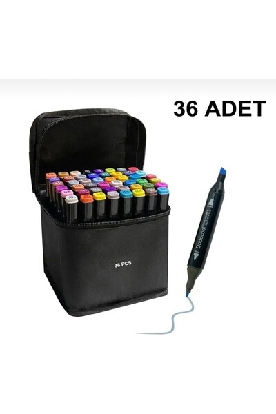 LOVYCO Pencraft 36’lı Profesyonel Marker Boya Kalem Seti Çantalı