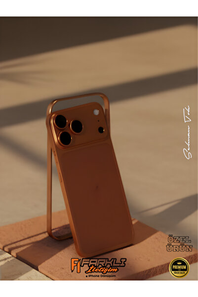 FARKLI İLETİŞİM İPHONE 13 PRO MAX İÇİN 17 PRO DÖNÜŞÜM SETİ ARKA KAPLAMA + ALÜ...