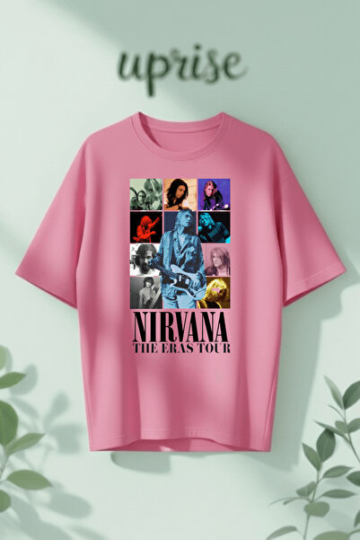 Vordevia Μπλουζάκι Nirvana με στάμπα από βαμβάκι σε μεγάλο μέγεθος