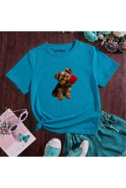 playwear Παιδικό unisex μπλουζάκι με στάμπα Rose Tutan Doge, 100% βαμβακερό, ...