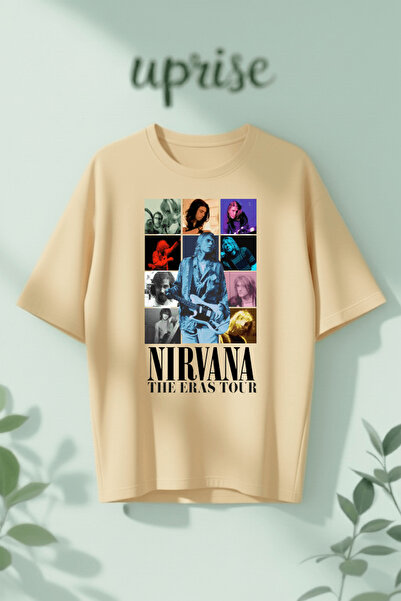 Vordevia Μπλουζάκι Nirvana με στάμπα από βαμβάκι σε μεγάλο μέγεθος