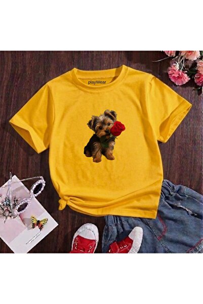 playwear Παιδικό unisex μπλουζάκι με στάμπα Rose Tutan Doge, 100% βαμβακερό, ...