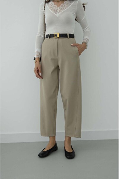 Havoş Μπεζ κλασικό παντελόνι ίσιας γραμμής