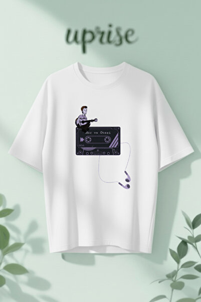 Vordevia Μωβ και περισσότερα χρώματα με στάμπα, βαμβακερό μπλουζάκι oversized