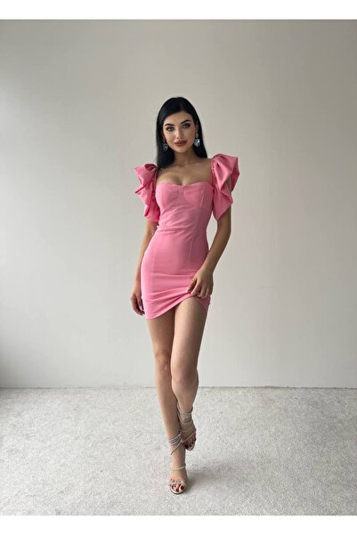 EtikaOnline Sırt Dekolteli Mini Elbise Mamacita