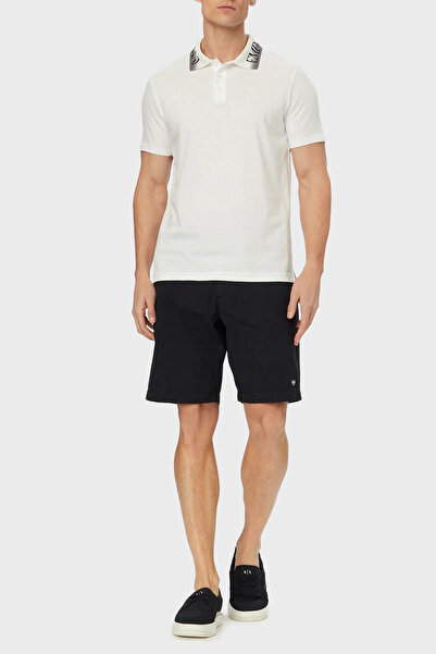 Emporio Armani % 100 Pamuk Regular Fit Logolu Normal Bel Short Erkek ŞORT EM0...
