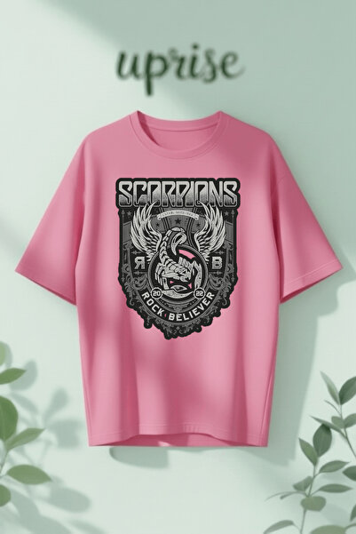Vordevia Μπλουζάκι από βαμβάκι με στάμπα Scorpions, σε μεγάλο μέγεθος