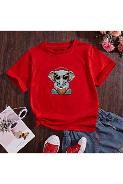 playwear Παιδικό unisex μπλουζάκι με στάμπα ακουστικών, 100% βαμβακερό, με λα...