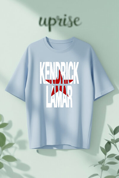 Vordevia Μπλουζάκι Kendrick Lamar από βαμβάκι με στάμπα, σε oversized γραμμή