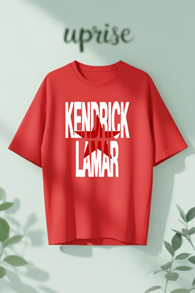 Vordevia Μπλουζάκι Kendrick Lamar από βαμβάκι με στάμπα, σε oversized γραμμή