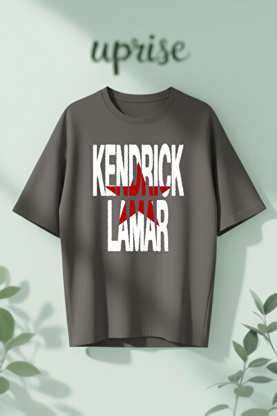 Vordevia Μπλουζάκι Kendrick Lamar από βαμβάκι με στάμπα, σε oversized γραμμή