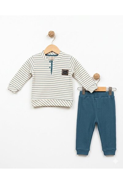 KapsülBebek Striped 2-Piece Baby Boy Seasonal Set