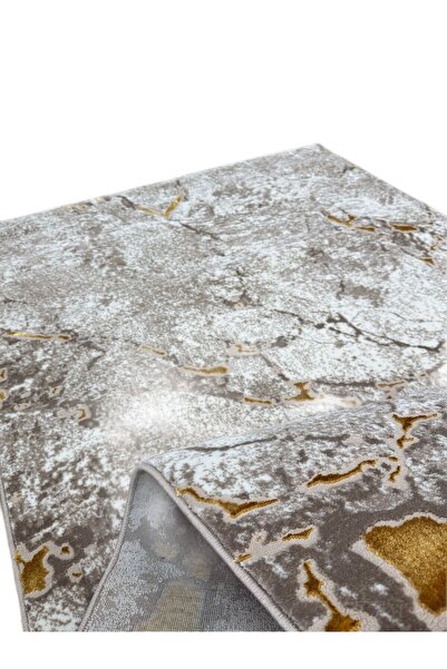 SELECT Μοντέρνο Γκρι-Λευκό Μαρμάρινο Αντιολισθητικό Παιδικό Χαλί με Κυματιστό...