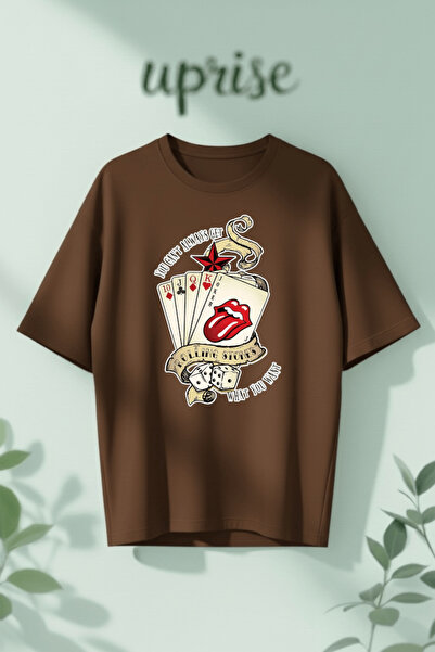 Vordevia The Rolling Stones Printed Cotton Oversize T-Shirt