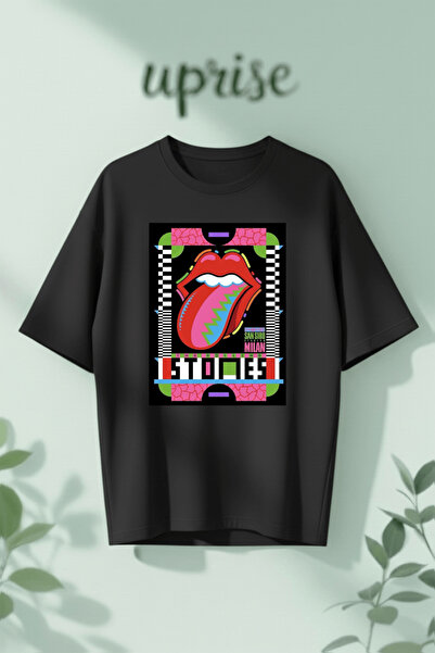 Vordevia The Rolling Stones Τυπωμένο Βαμβακερό Oversize T-shirt