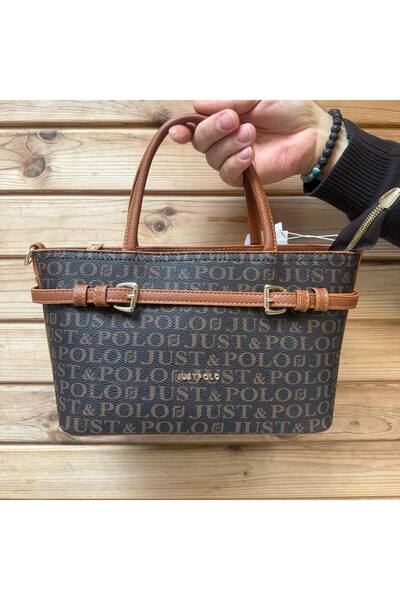 Just Polo Women's Black Hand and Shoulder Bag with Cross Strap for Daily Styl...