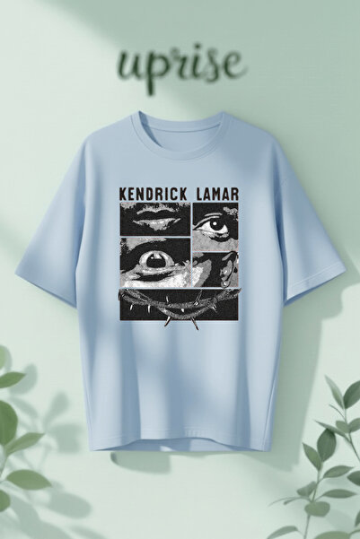 Vordevia Μπλουζάκι Kendrick Lamar από βαμβάκι με στάμπα, σε oversized γραμμή