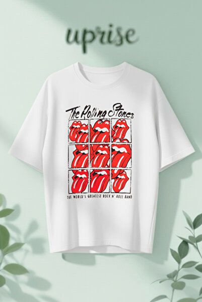 Vordevia The Rolling Stones Τυπωμένο Βαμβακερό Oversize T-shirt