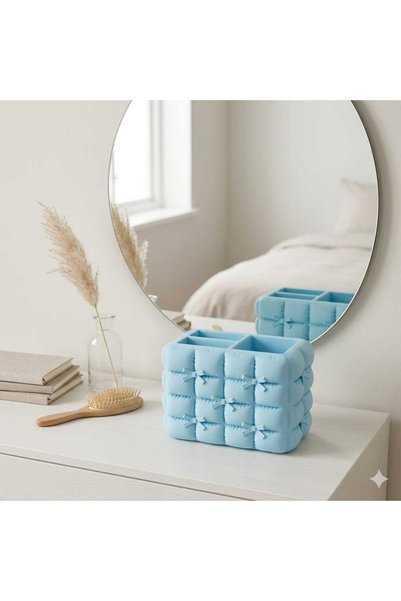 Luvena Makeup Organizer Cosmetic Organizer Desktop Organizer Brush Holder Lipstick Box Stylish Decorative