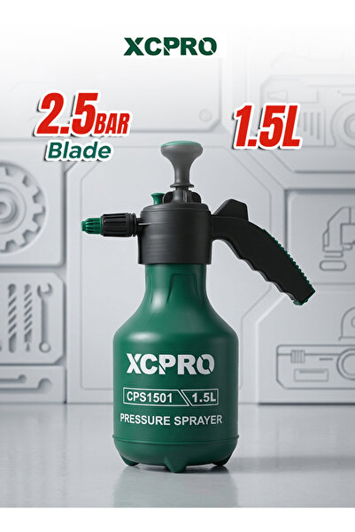 XCPRO بخاخ ضغط سعة 1.5 لتر، بخاخ حدائق بفوهة قابلة للتعديل