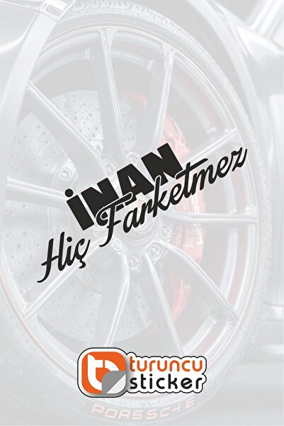 Turuncu Sticker ملصق Believe It Never Matters مقاس 20x6 سم - ملصق للسيارة - ا...