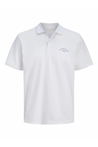 Jack & Jones Ανδρικό μπλουζάκι πόλο με λογότυπο Jack Jones College, κανονική ...