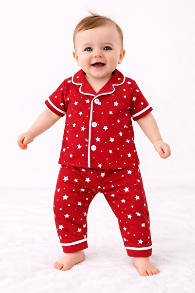 derin baby 100% Cotton Short Sleeve Buttoned Summer Sky, Star Pattern Unisex ...