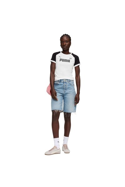 Puma Women's White Sport Ringertee Tshirt 691862-02